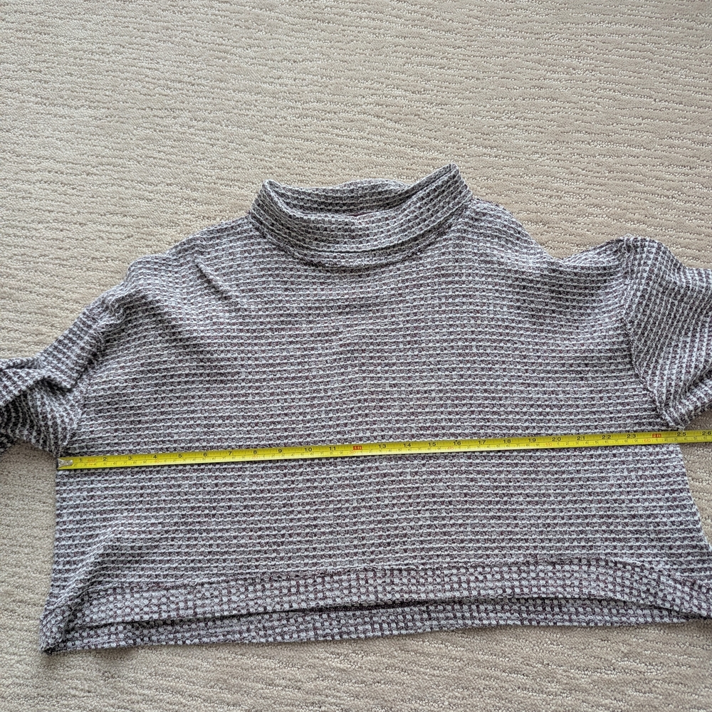 Free People Gray Cowl Neck Sweater Chunky Knit - Picture 8 of 8